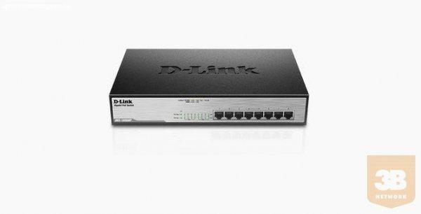 D-Link switch 8-Port Desktop Gigabit, 8 X PoE+ up to 30W, max. 140W