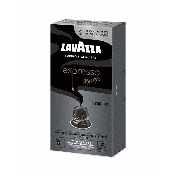 Lavazza Ristretto Nespresso kompatibilis alumínium kapszula csomag 10 db x
5.7g, intenzitás: 12/13