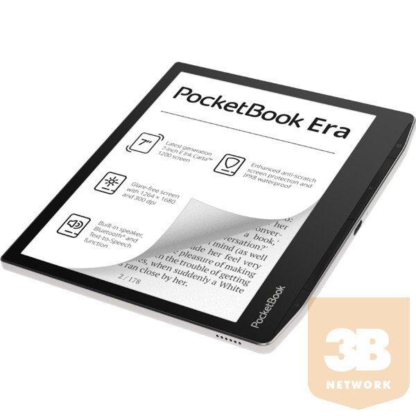 POCKETBOOK e-Reader - PB700 ERA ezüst (7"E Ink Carta1200, Cpu: 1GHz,
16GB,1700mAh, wifi, B, USB-C, kép megvilágítás)