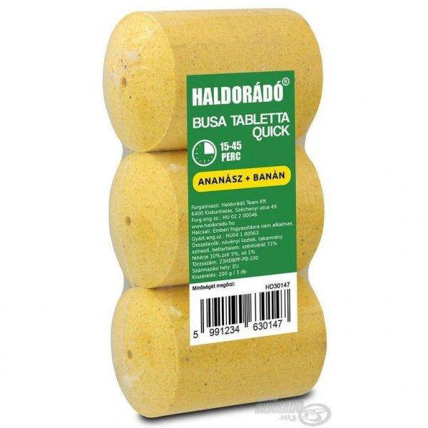 HALDORÁDÓ Busa tabletta Quick - Ananász + banán 200g 3db