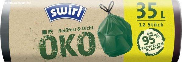 Swirl EKO táskák, hulladék, nyúlás, zöld, 35 liter