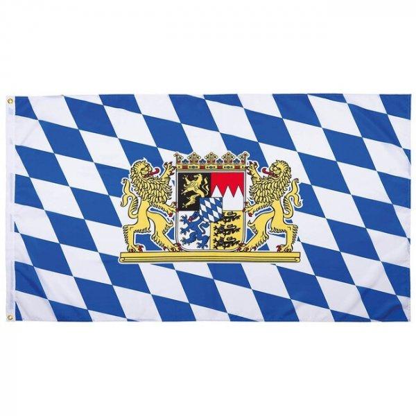 MFH Zászló Bajorország oroszlánnal, poliészter, 90 x 150 cm