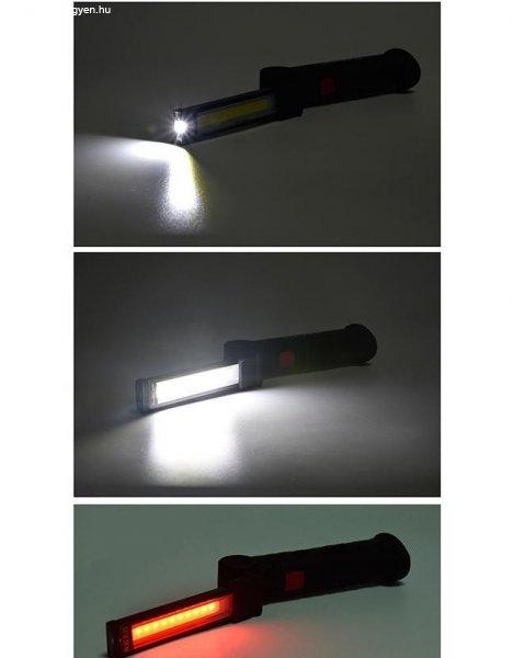 USB-n keresztül tölthető 360 fokban forgatható mágneses LED lámpa,
vészvilágítás, állítható fényerővel