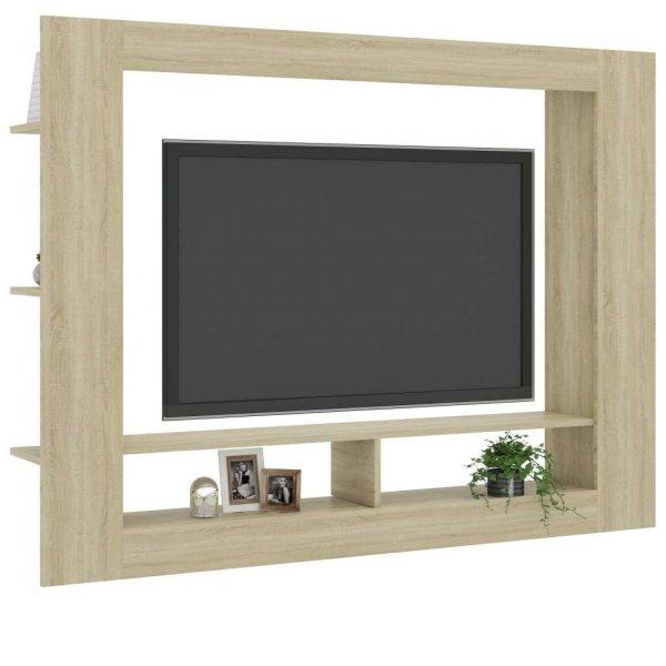 Sonoma-tölgy színű forgácslap tv-szekrény 152 x 22 x 113 cm