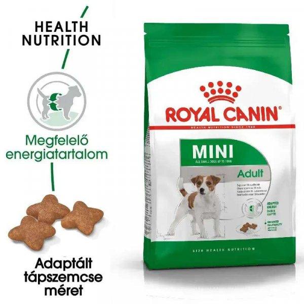 Royal Canin Mini Adult 8+1kg-kistestű felnőtt kutya száraz táp