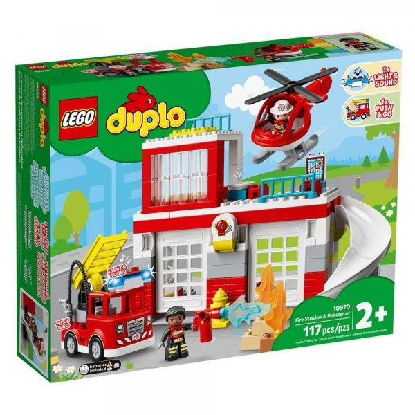 LEGO® Duplo Tűzoltóállomás és helikopter építőkészlet, 117 elem