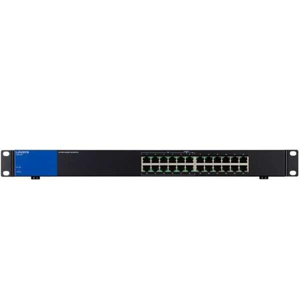 Linksys LGS124P Beállítást nem igénylő (unmanaged) L2 Gigabit Ethernet
(10/100/1000) Ethernet-áramellátás (PoE) támogatása 1U Fekete