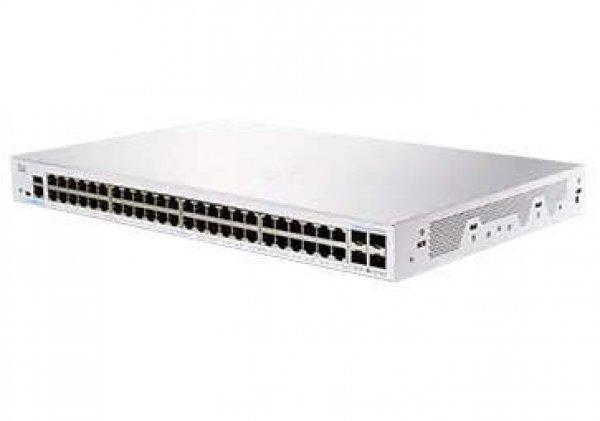 Cisco CBS250-48T-4G-EU hálózati kapcsoló Vezérelt L2/L3 Gigabit Ethernet
(10/100/1000) Ezüst