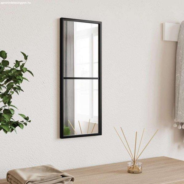vidaXL fekete téglalap alakú vas fali tükör 20 x 50 cm