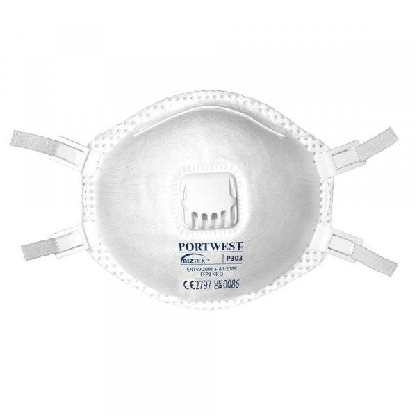 Portwest P303 FFP3 szelepes Dolomit légzésvédő maszk (10 db)