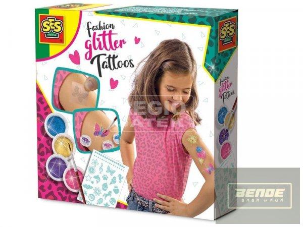 Divatos csillámtetoválás készlet