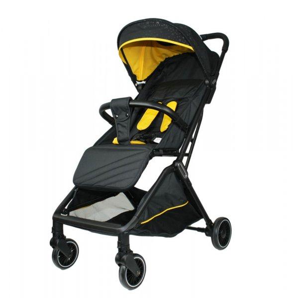 Mama Kiddies Easy Travel sport babakocsi fekete-sárga színben