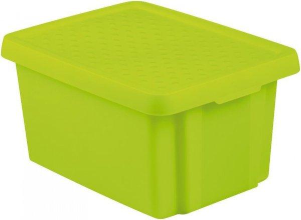 Box s vekom Curver® ESSENTIALS 16L, zelený, 39x30x21 cm