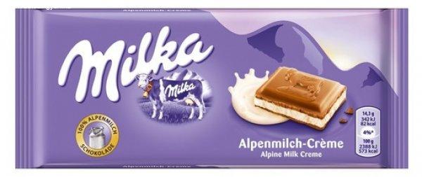 Milka 100G Alpenmilch-creme