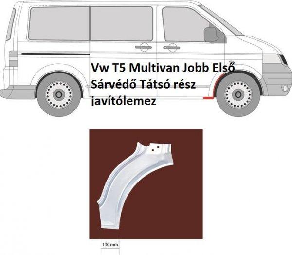 Vw T5 Multivan Jobb Első Sárvédő Tátsó rész javítólemez