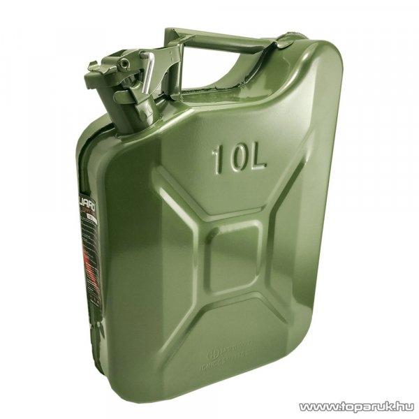 Carguard 10889B Fém üzemanyag kanna, zöld, 10 literes