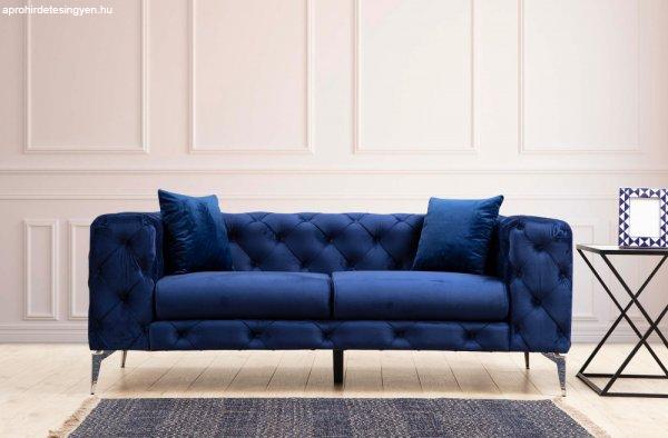 Como - Navy Blue 2 Személyes kanapé 197x90x70 Sötétkék