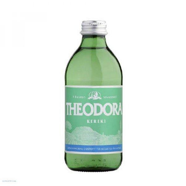 Ásványvíz Theodora eldobható üveges 0,33L dús szénsavas 