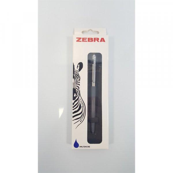 Golyóstoll nyomógombos 0,7mm, dobozban szürke test, Zebra 901, írásszín
kék