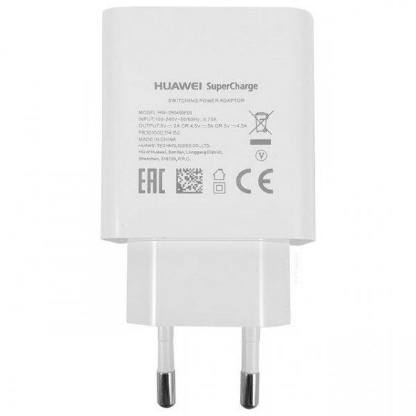 Huawei AP81 HW-050450E00 fehér gyári hálózati gyors töltőfej (SuperCharge)
5A 22,5W