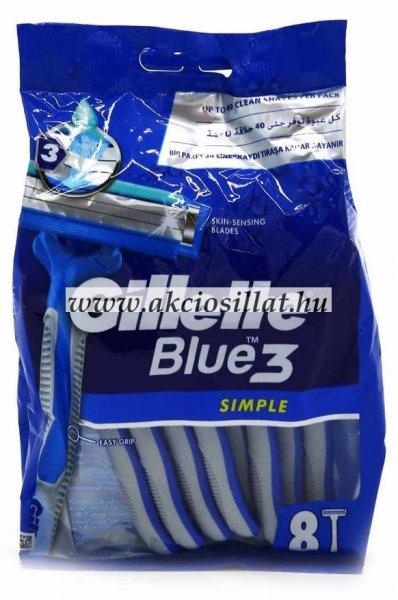 Gillette Blue3 Simple eldobható borotva 8db-os