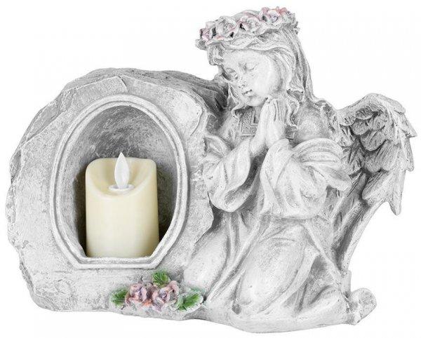MagicHome dekoráció, imádkozó angyal gyertyával, 1xLED