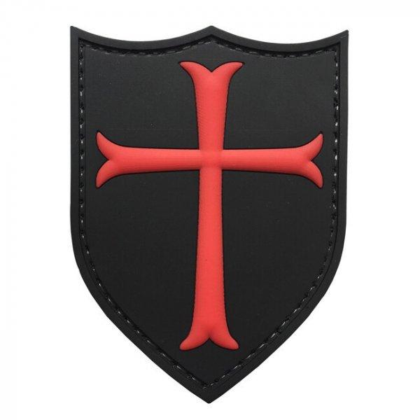 WARAGOD Tapasz 3D Knights Templar Crusaders Cross 7.5x5.7cm