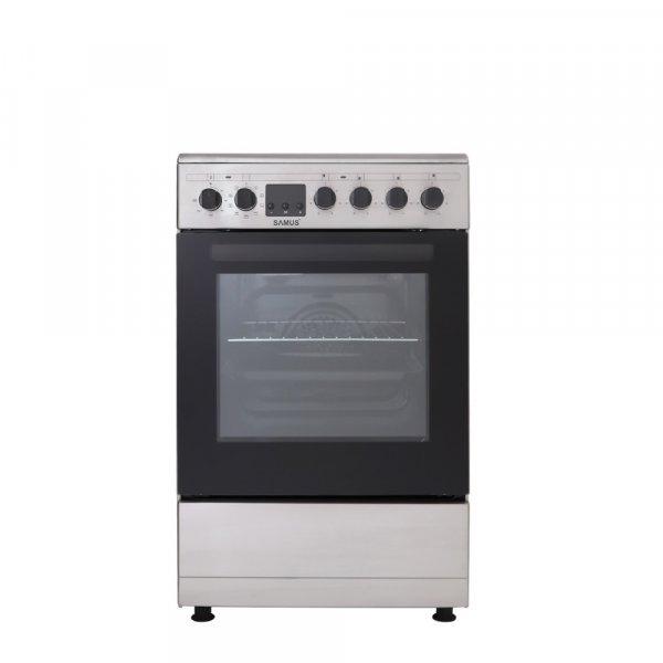 Samus SM564VTEINOX Kerámialapos tűzhely Inox, 56L, A energiaosztály, Digit.
kijelző, 50 cm