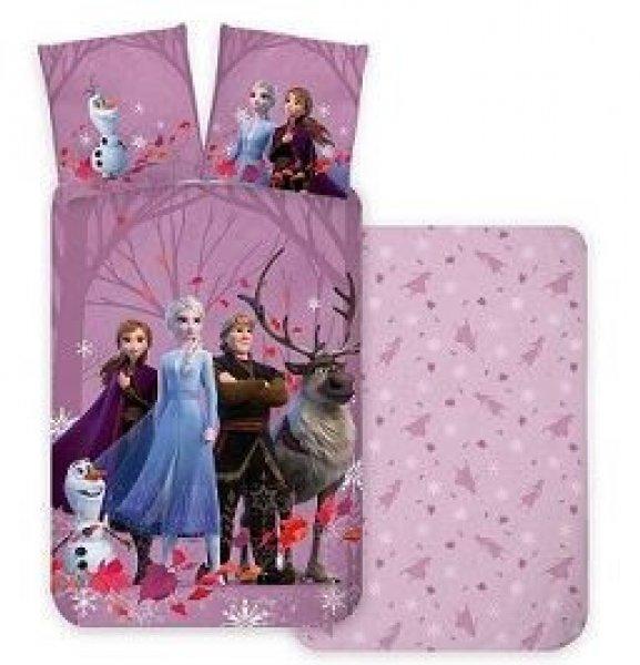 Disney Jégvarázs Elza és Anna ovis ágynemű rózsaszín