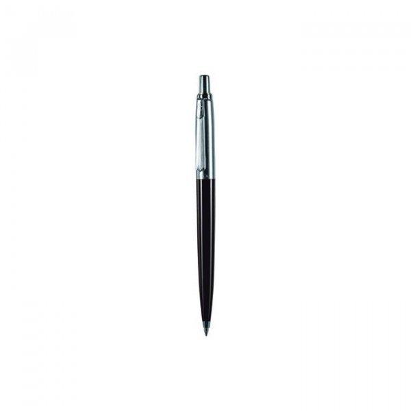 Golyóstoll, 0,8 mm, nyomógombos, fekete tolltest, PAX, kék