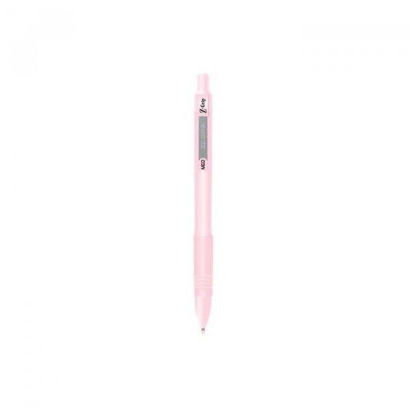 Golyóstoll, 0,27 mm, nyomógombos, rózsaszín tolltest, ZEBRA "Z-Grip
Pastel", kék
