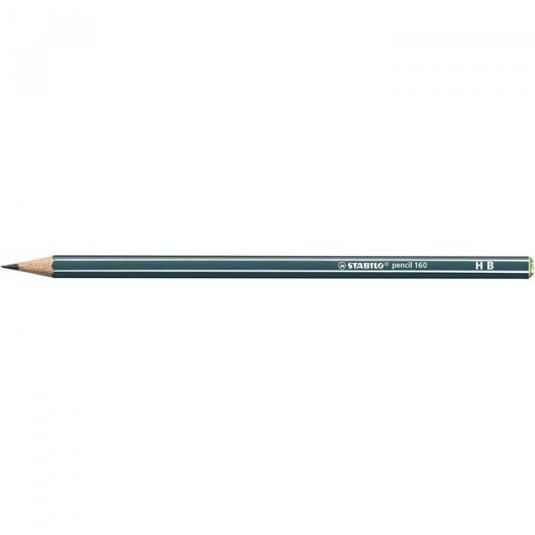 Grafitceruza, HB, hatszögletű, STABILO "Pencil 160", olajzöld