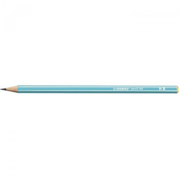 Grafitceruza, HB, hatszögletű, STABILO "Pencil 160", kék