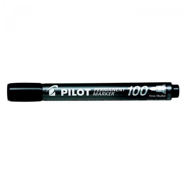 Alkoholos marker, 1-4,5 mm, kúpos, PILOT "Permanent Marker 100",
fekete