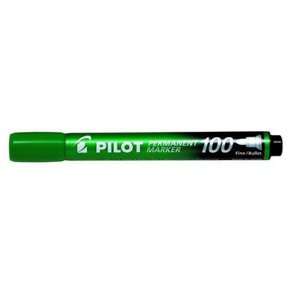 Alkoholos marker, 1-4,5 mm, kúpos, PILOT "Permanent Marker 100",
zöld
