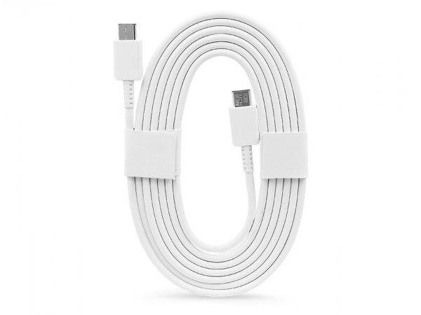 Samsung gyári USB Type-C - USB Type-C adat- és töltőkábel 180 cm-es
vezetékkel -3A - EP-DW767JWE - fehér (ECO csomagolás)