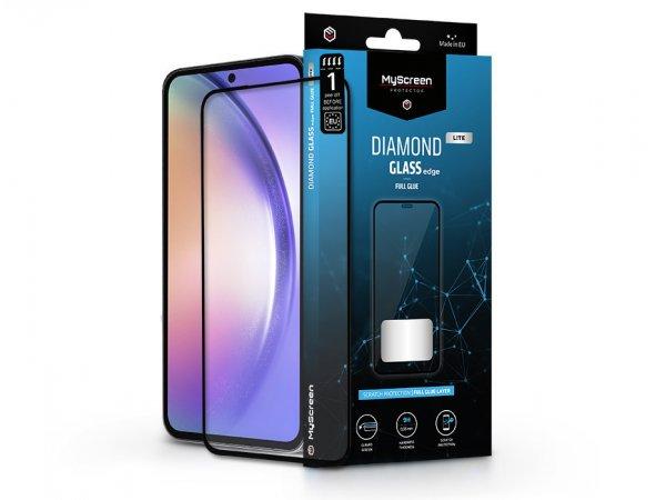 Samsung Galaxy A55 edzett üveg képernyővédő fólia - MyScreen Protector
Diamond Glass Lite Edge2.5D Full Glue - fekete