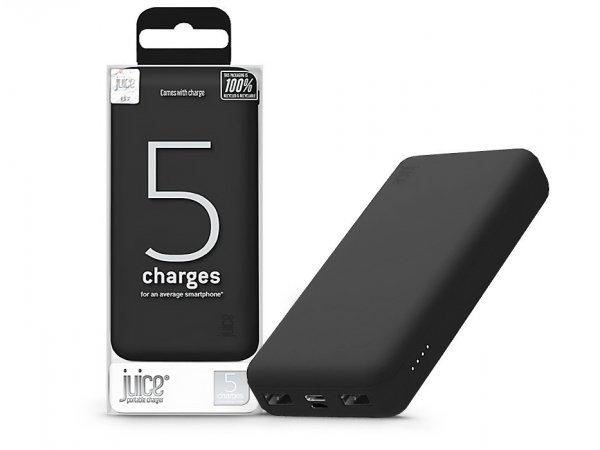 Univerzális hordozható, asztali akkumulátor töltő - Juice ECO 5 Power Bank
- 2xUSB + Type-C - 15.000 mAh - fekete