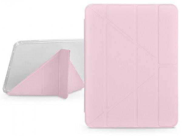 Apple iPad 10.2 (2019/2020/2021) tablet tok (Smart Case) on/off funkcióval,
Apple Pencil tartóval - Devia Gremlin Series Case With Pencil Slot - pink