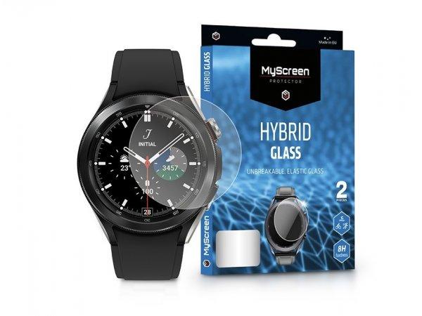 Samsung Galaxy Watch 4 Classic (46 mm) rugalmas üveg képernyővédő fólia -
MyScreen Protector Hybrid Glass - 2 db/csomag - átlátszó