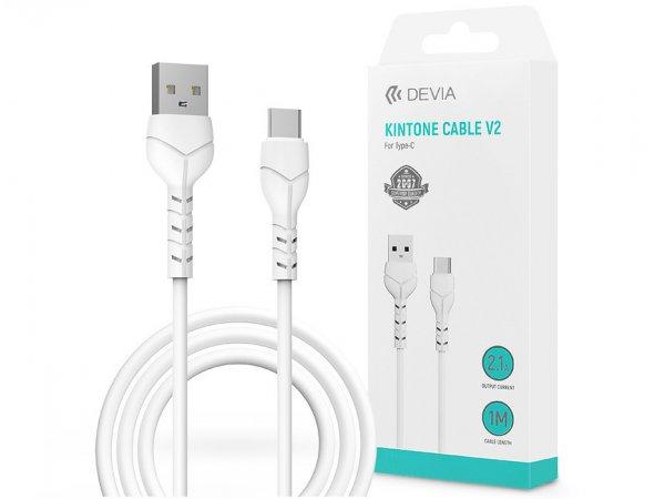 Devia USB - USB Type-C adat- és töltőkábel 1 m-es vezetékkel - Devia
Kintone Cable V2 Series for Type-C - 5V/2.1A - fehér