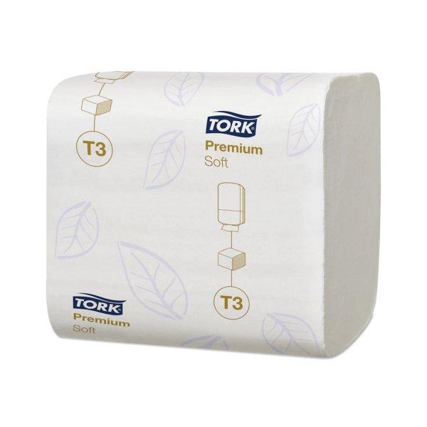 Toalettpapír 2 rétegű hajtogatott 100% cellulóz 252 lap/csomag 30
csomag/karton T3 Soft Folded Tork_114273 hófehér