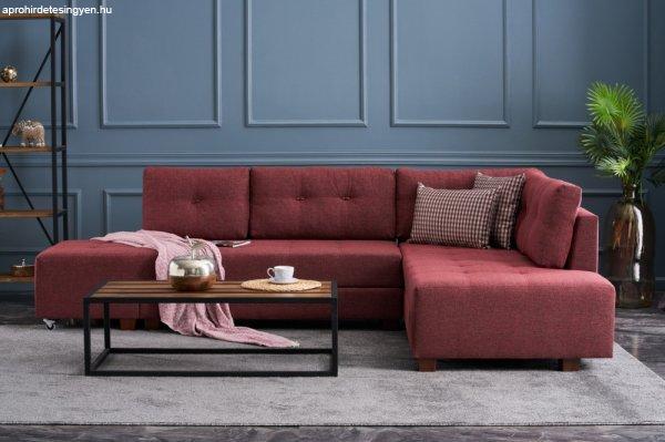 Manama Corner Sofa Bed Right - Claret Red Sarokkanapé 280x206x85 Bordó