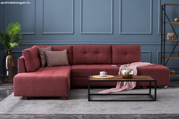 Manama Corner Sofa Bed Left - Claret Red Sarokkanapé 280x206x85 Bordó