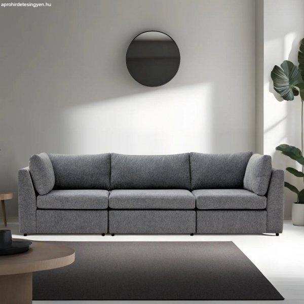 Mottona 3-Seat Sofa - Grey 3 Személyes kanapé 90x90x84 Szürke