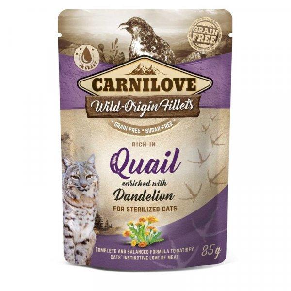 Carnilove Cat tasakos Quail with Dandelion for sterilized - Fürj pitypanggal
ivart 85g