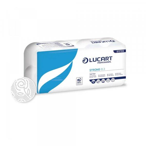 Toalettpapír 3 rétegű 250 lap/tekercs cellulóz hófehér 8 tekercs/csomag
8.3 Strong Lucart_811789P