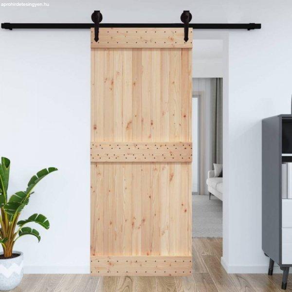 Tömör fenyőfa istálló stílusú ajtó 95x210 cm