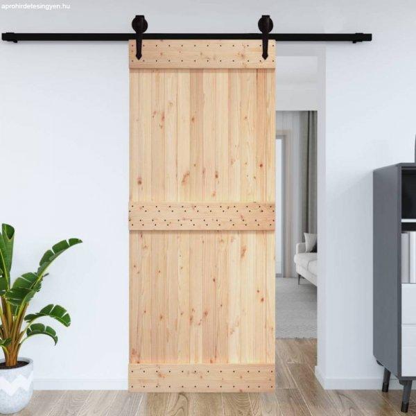 Tömör fenyőfa istálló stílusú ajtó 100x210 cm