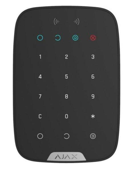 AJAX Keypad - Vezeték nélküli érintés vezérelt kezelő panel, LED
visszajelzés - Fekete